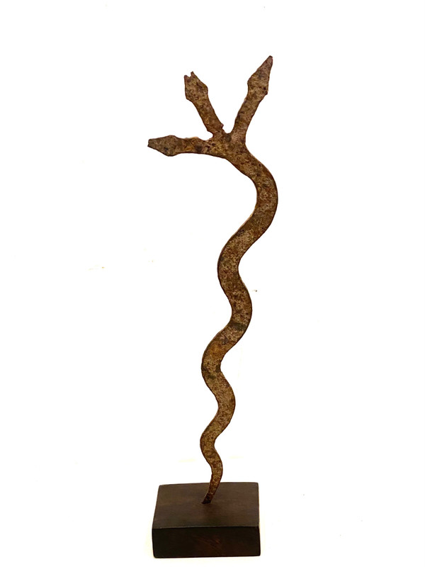 Fer rituel LOBI Serpent à 3 têtes 