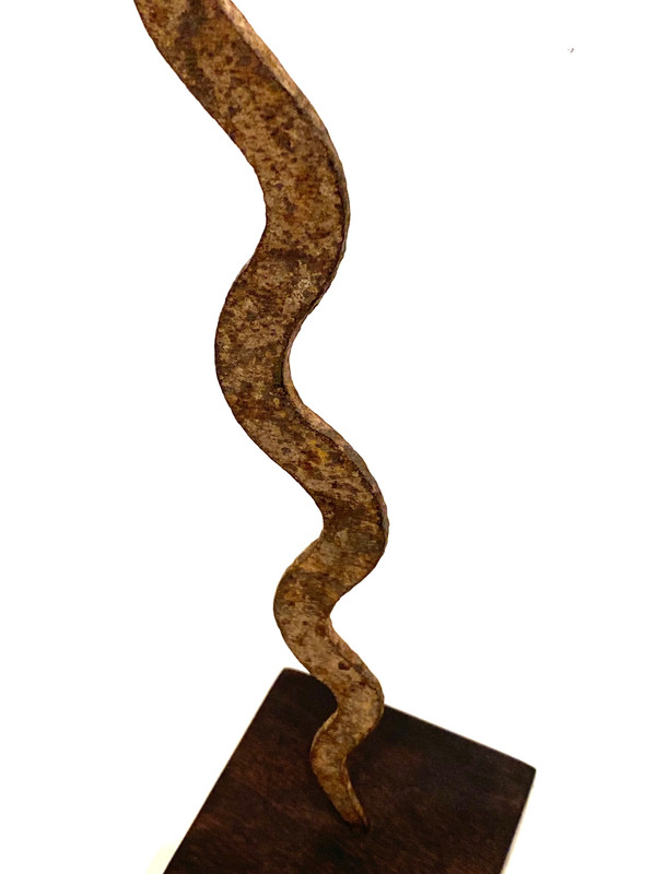 Fer rituel LOBI Serpent à 3 têtes 