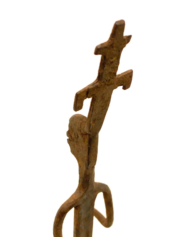 Anthropomorphic ritual iron DOGON from Mali