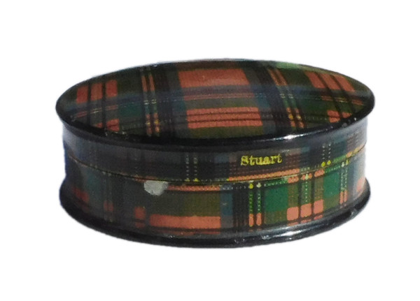 Piccolo portapillole inglese in tartanware Mauchline XIX secolo