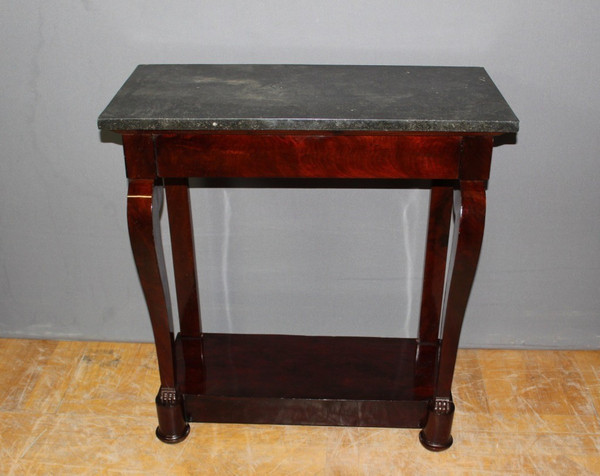Kleine Konsole aus der Restaurationszeit Mahagoni XIX