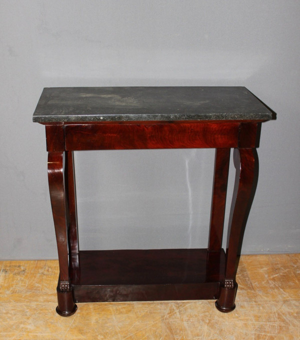 Kleine Konsole aus der Restaurationszeit Mahagoni XIX