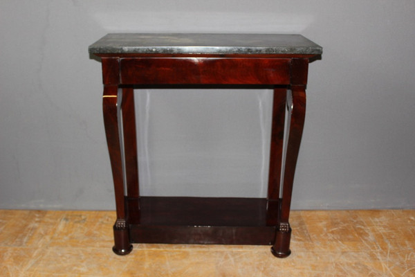 Kleine Konsole aus der Restaurationszeit Mahagoni XIX