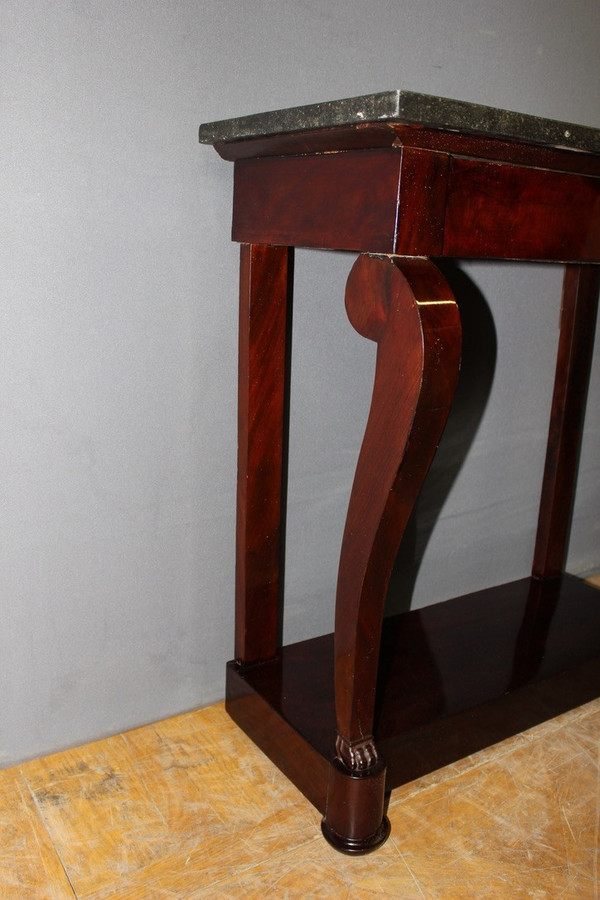 Kleine Konsole aus der Restaurationszeit Mahagoni XIX
