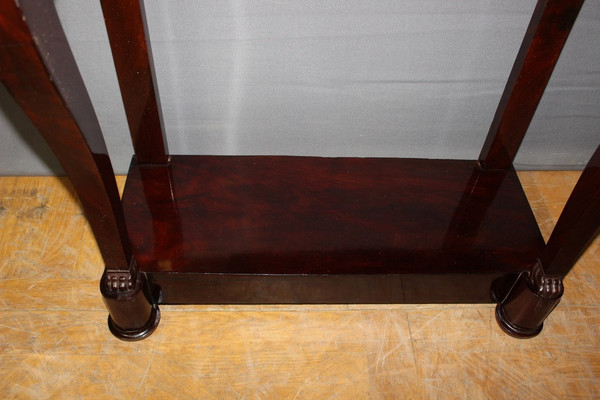 Kleine Konsole aus der Restaurationszeit Mahagoni XIX