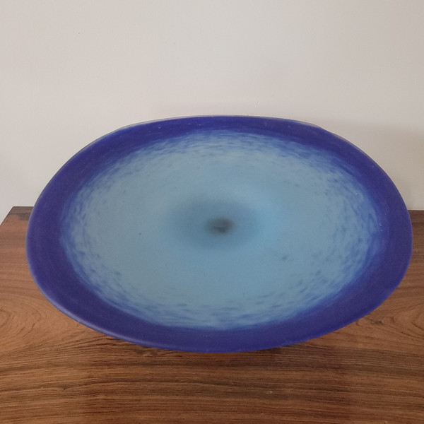 C. SCHNEIDER Glass and Wrought Iron Bowl, circa 1920