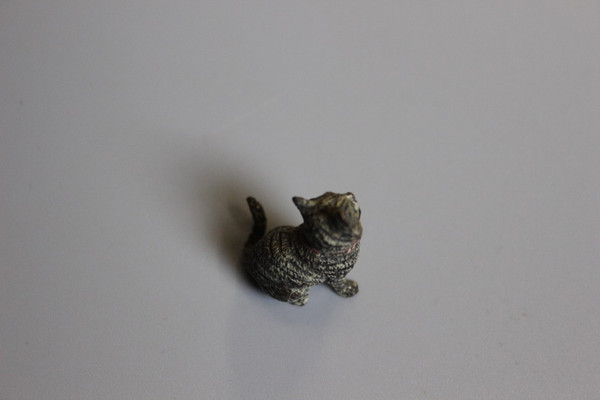 Bronze De Vienne Figurant Un Chat Vers 1900
