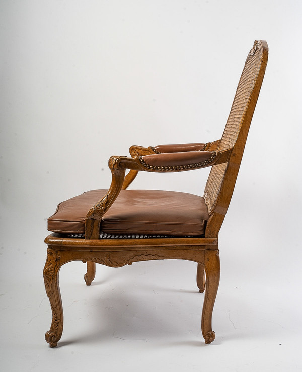 Jean-Baptiste Cresson Poltrona in canna Luigi XV 1750 ca.