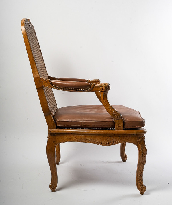 Jean-Baptiste Cresson Poltrona in canna Luigi XV 1750 ca.
