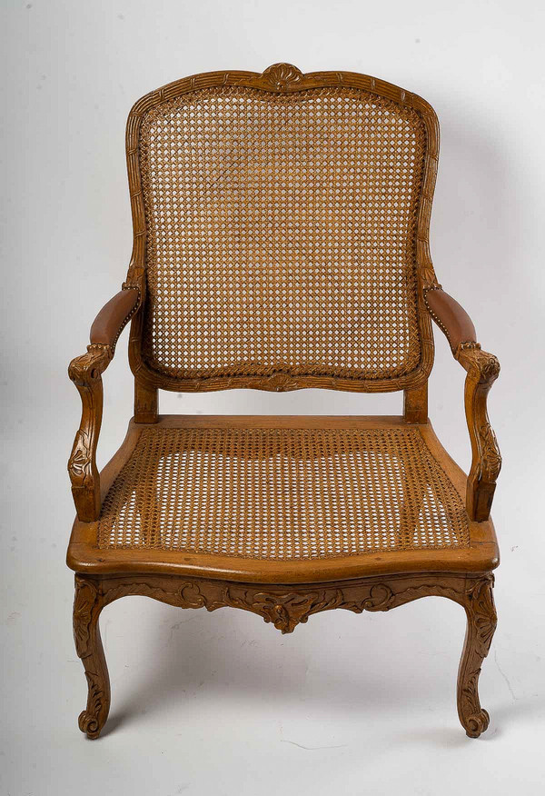 Jean-Baptiste Cresson Poltrona in canna Luigi XV 1750 ca.