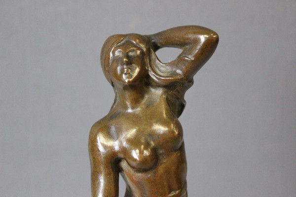 Bronzo Femme Dansant Art Nouveau di Heurtebise