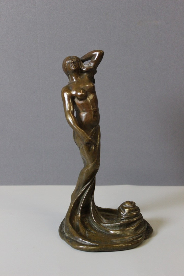 Bronzo Femme Dansant Art Nouveau di Heurtebise
