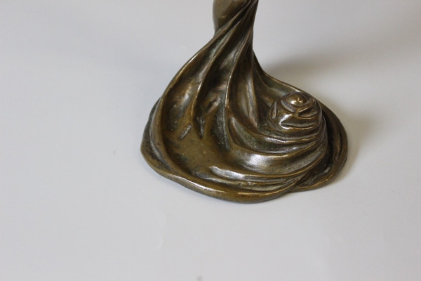 Bronzo Femme Dansant Art Nouveau di Heurtebise