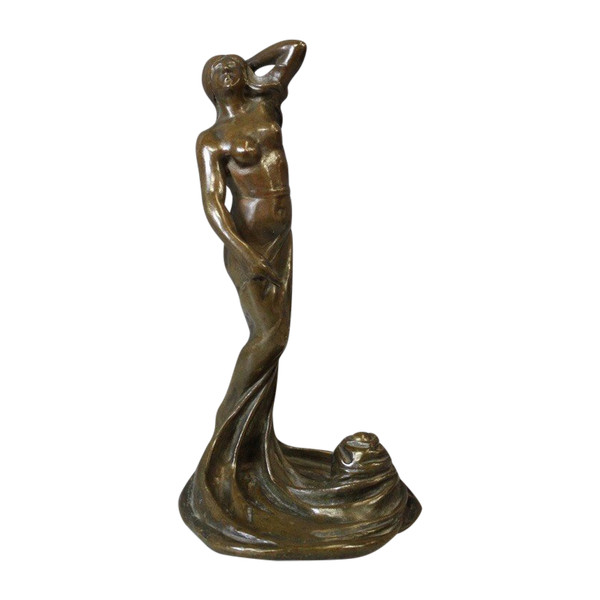 Bronzo Femme Dansant Art Nouveau di Heurtebise