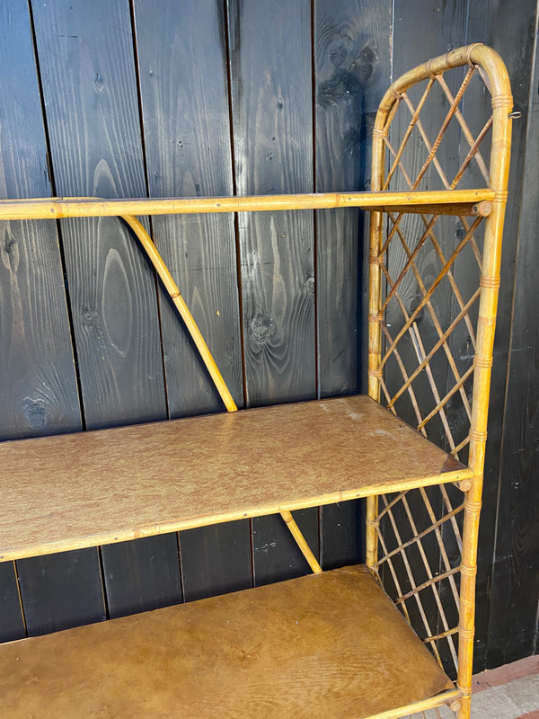 Louis Sognot Rattan Shelf 1892 1970