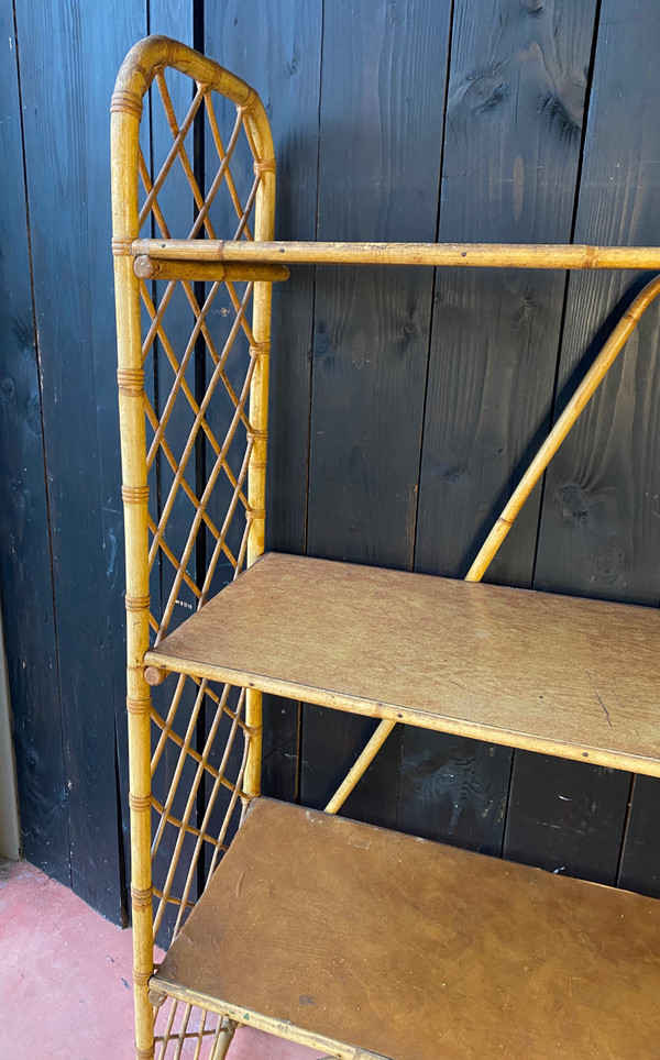 Louis Sognot Rattan Shelf 1892 1970
