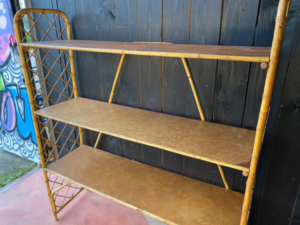 Louis Sognot Rattan Shelf 1892 1970