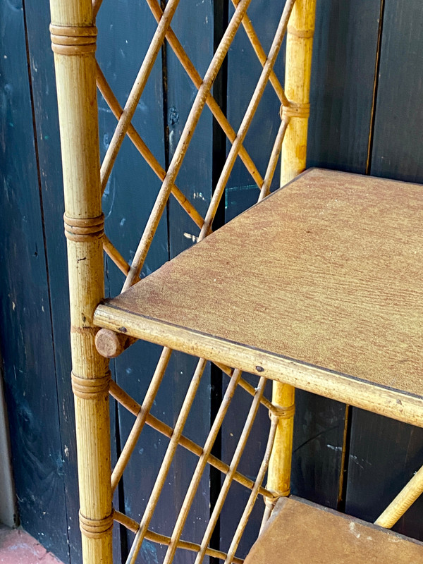 Louis Sognot Rattan Shelf 1892 1970