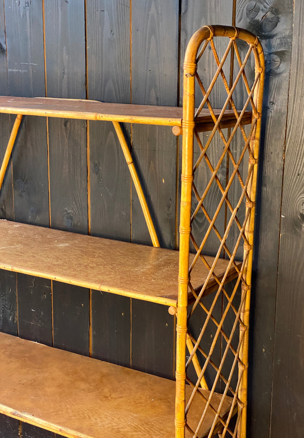 Louis Sognot Rattan Shelf 1892 1970