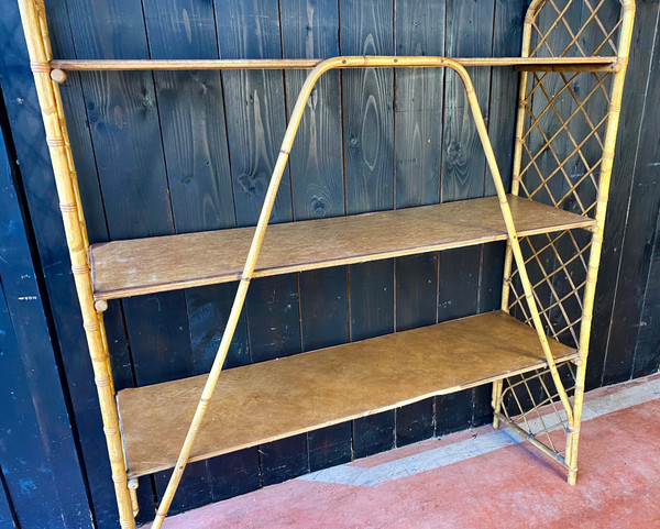 Louis Sognot Rattan Shelf 1892 1970