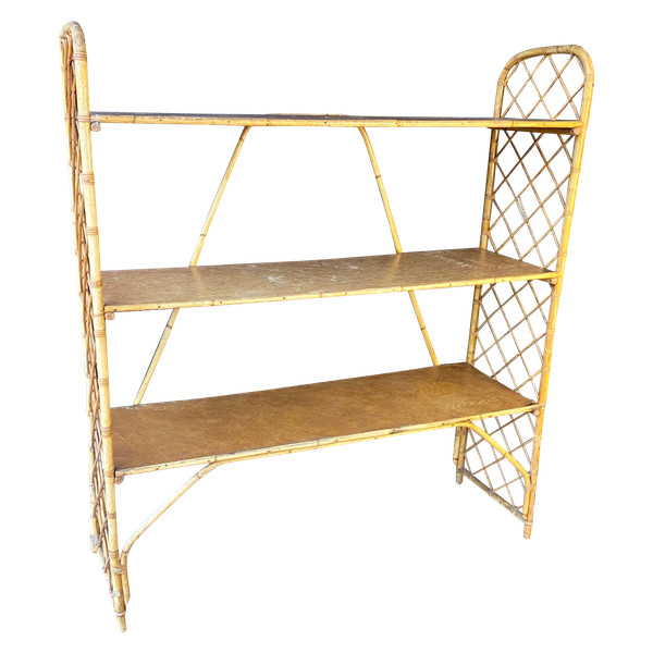 Louis Sognot Rattan Shelf 1892 1970