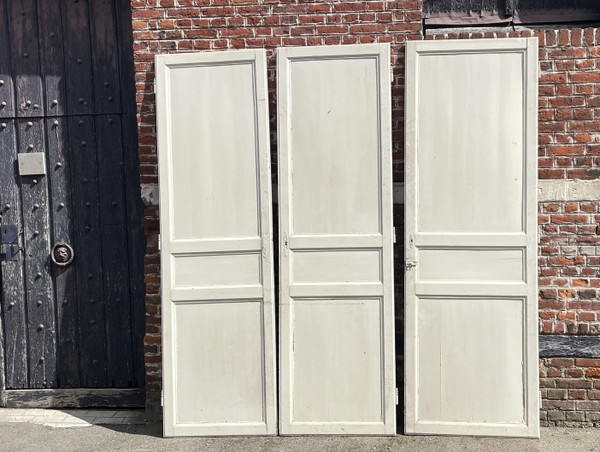 Suite of three three-panel doors