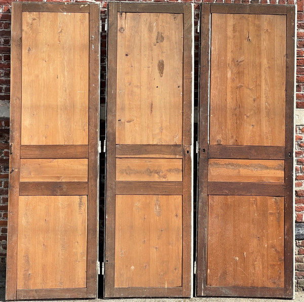 Suite of three three-panel doors
