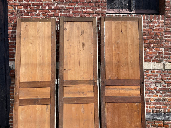 Suite of three three-panel doors