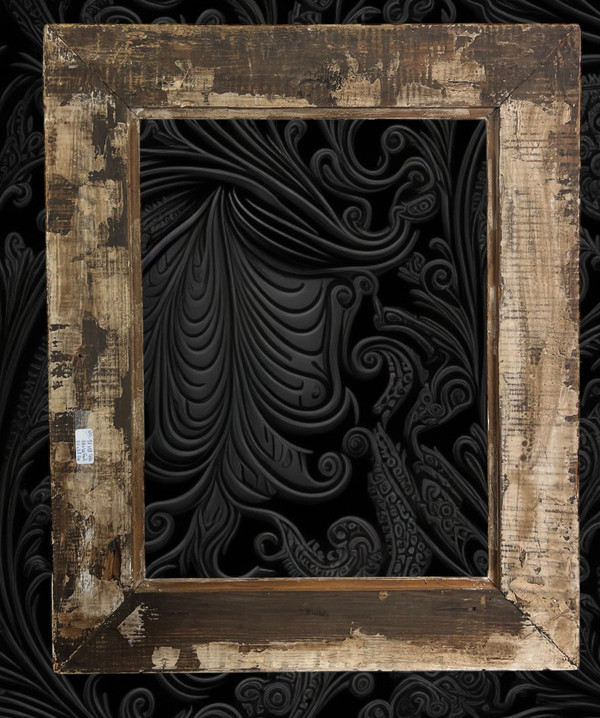 ANCIENT 19th CENTURY FRAME IN WOOD AND GILDED STUC SCULPTTED FOR PAINTING 53 cm x 40 cm