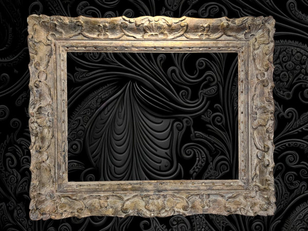 ANCIENT 19th CENTURY FRAME IN WOOD AND GILDED STUC SCULPTTED FOR PAINTING 53 cm x 40 cm