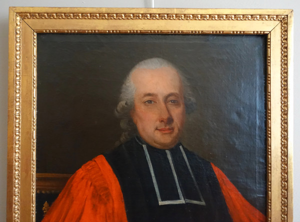 Ecole française du XVIIIe siècle, portrait d'aristocrate, magistrat d'époque Louis XVI
