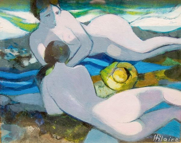 "Baigneuses", Camille Hilaire, 