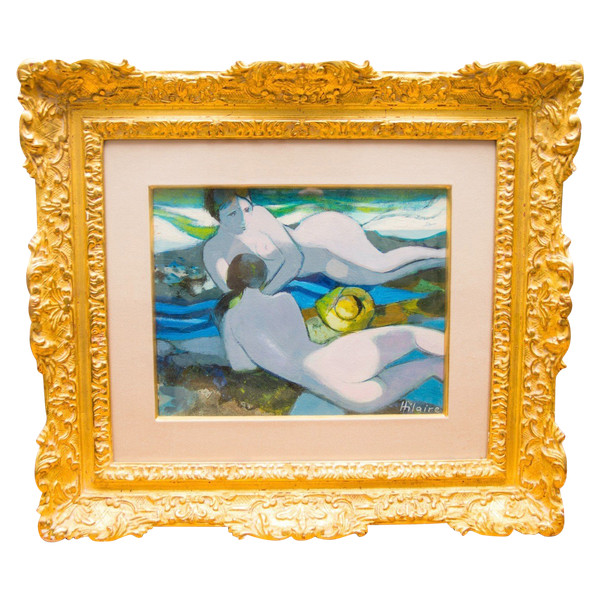 "Baigneuses", Camille Hilaire, 