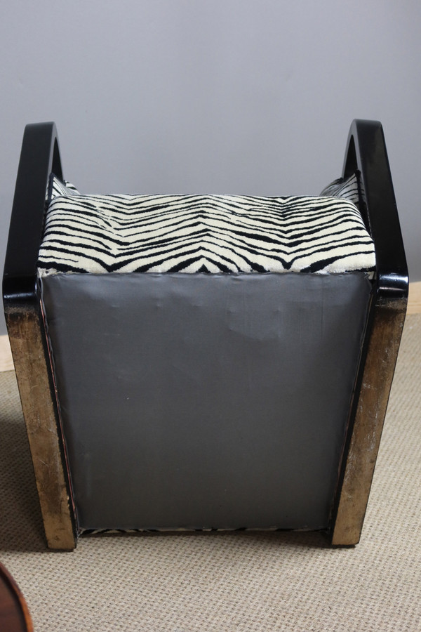 Pair of art deco armchairs