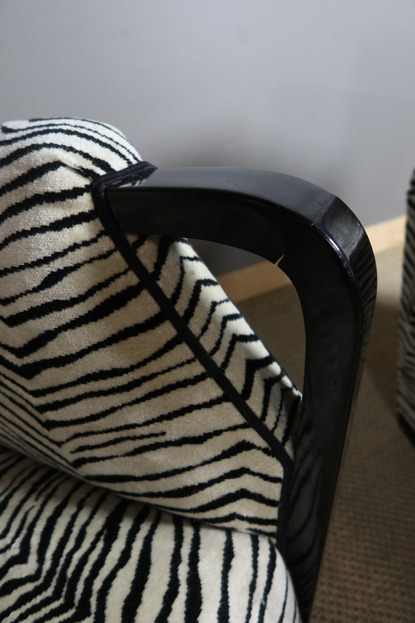Pair of art deco armchairs