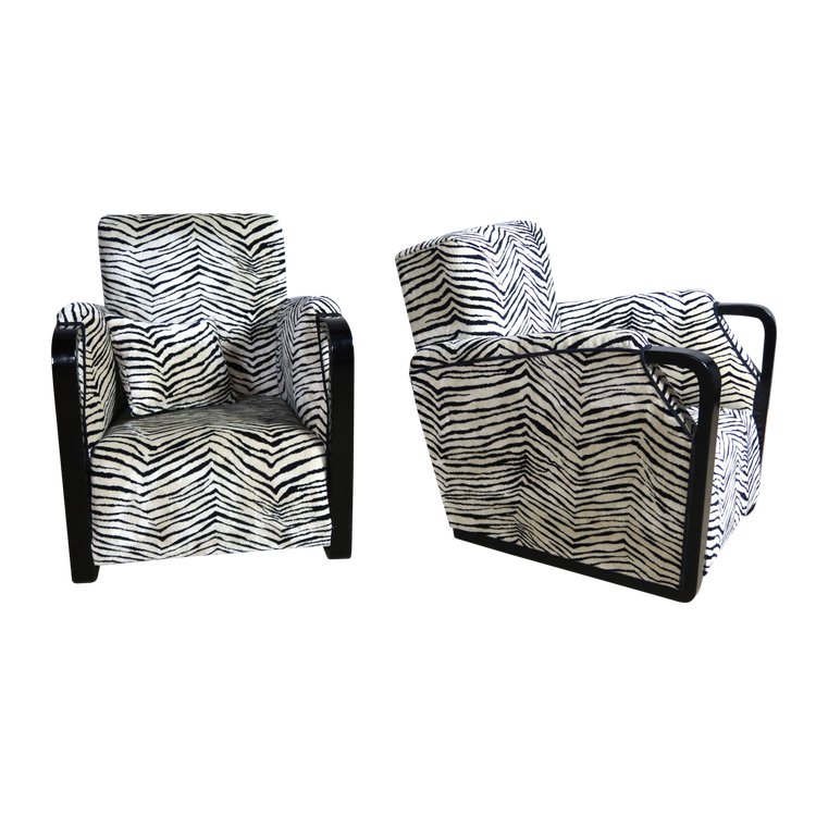 Pair of art deco armchairs