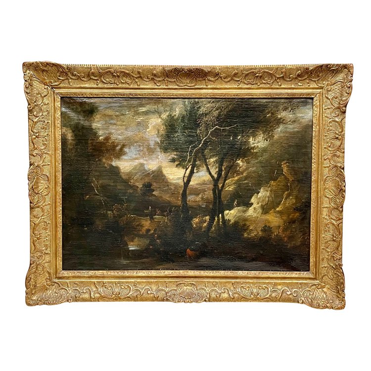 Paesaggio animato XVII secolo