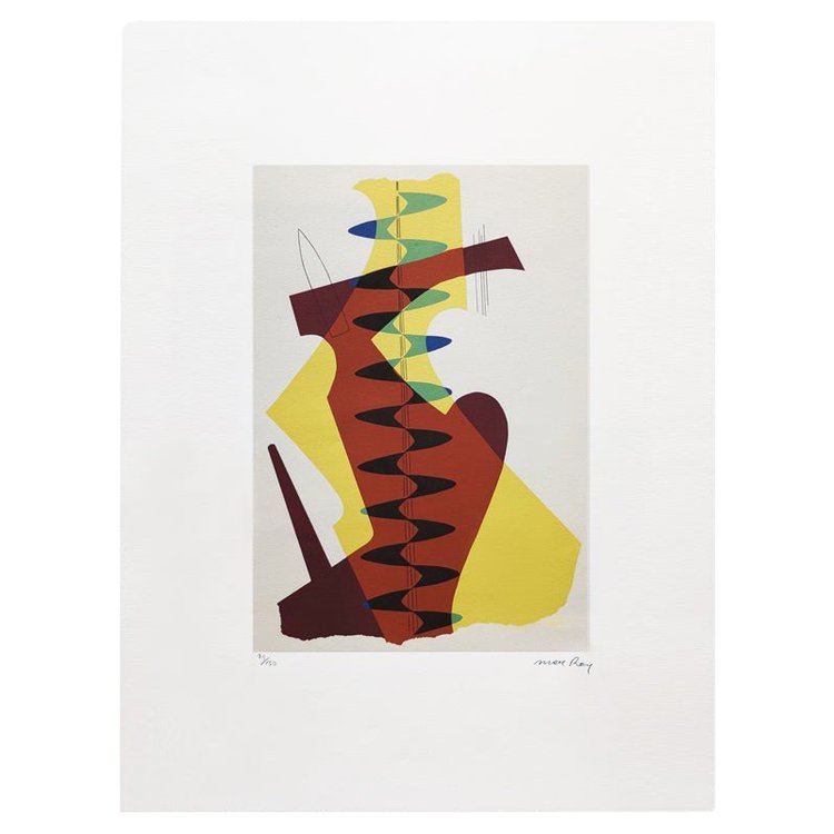 1970s Gorgeous Man Ray "The Meeting" Limited Edition Lithograph