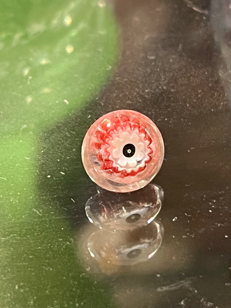 Set di 18 bottoni millefiori, cristalleria di Clichy, metà del XIX secolo