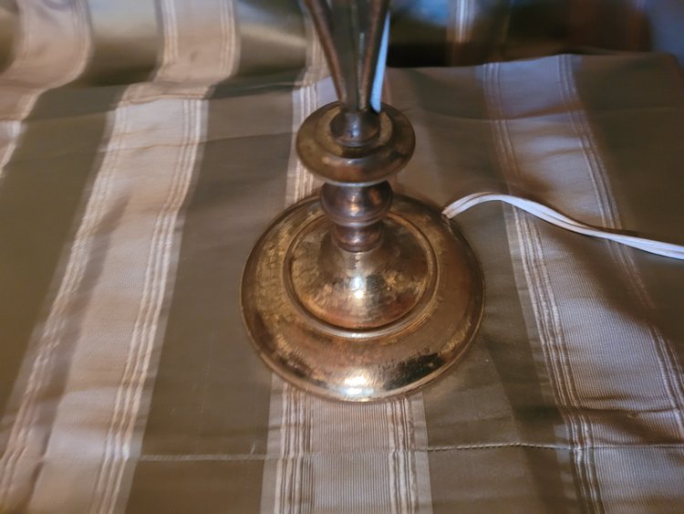 Pair of church candlesticks, circa 1900