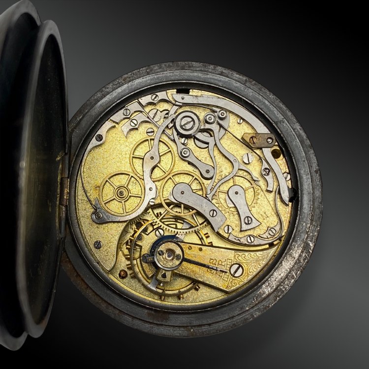 OMEGA, montre chronographe de poche Suisse, fin XIXème siècle