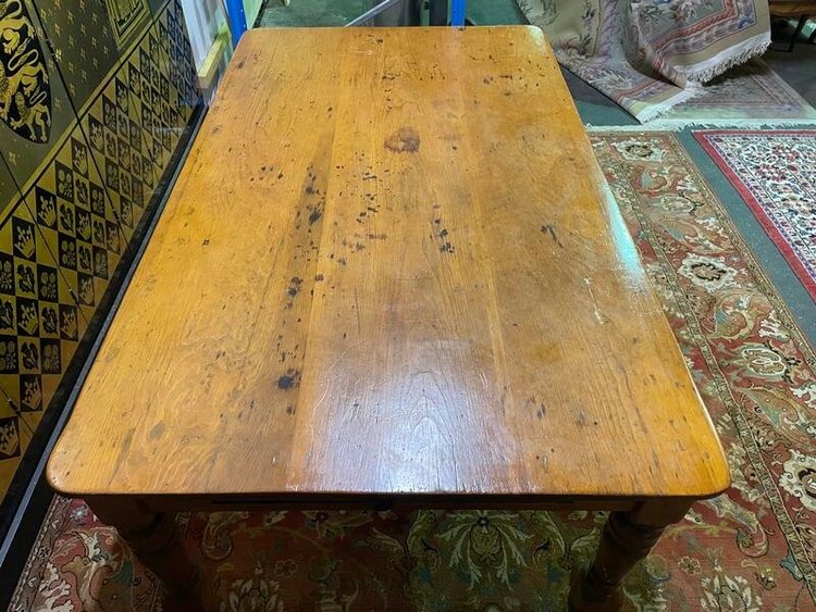 Table de ferme en sapin 
