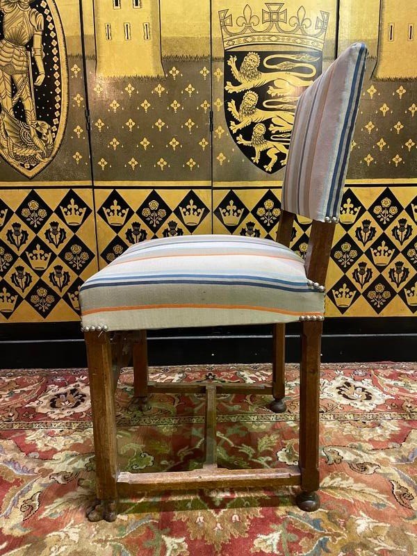 Set of 8 Renaissance style oak chairs