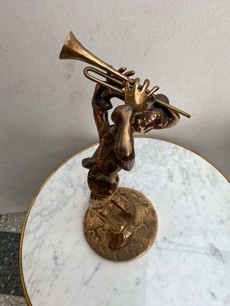1970/80 'Le Jazz Band' 4 Bronze Sculptures, Signed LOHE