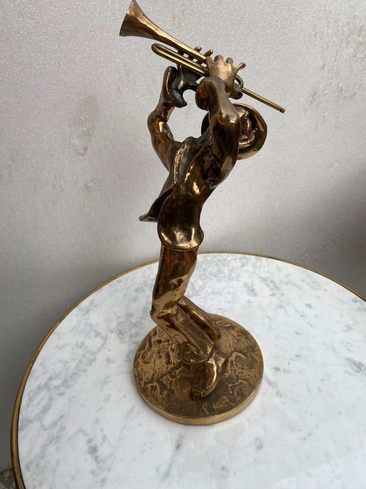 1970/80 'Le Jazz Band' 4 Bronze Sculptures, Signed LOHE