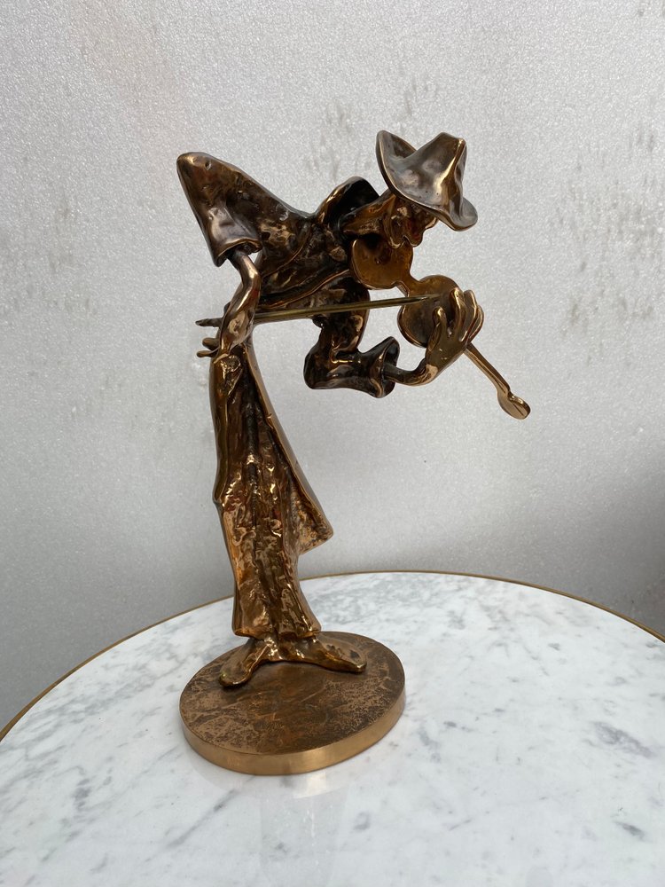 1970/80 'Le Jazz Band' 4 Bronze Sculptures, Signed LOHE