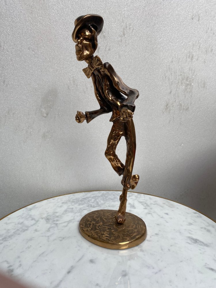 1970/80 'Le Jazz Band' 4 Bronze Sculptures, Signed LOHE