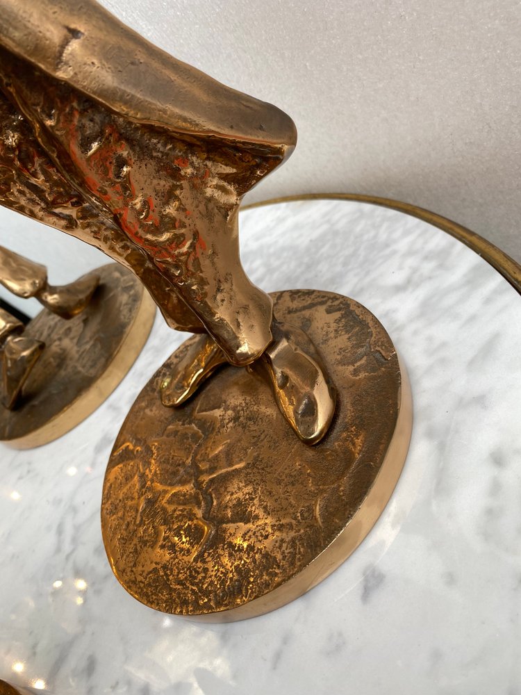 1970/80 'Le Jazz Band' 4 Bronze Sculptures, Signed LOHE