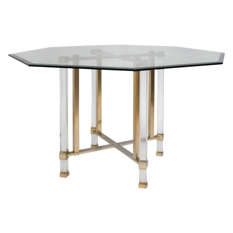 1970s Hollywood Regency table in the style of Charles Hollis Jones