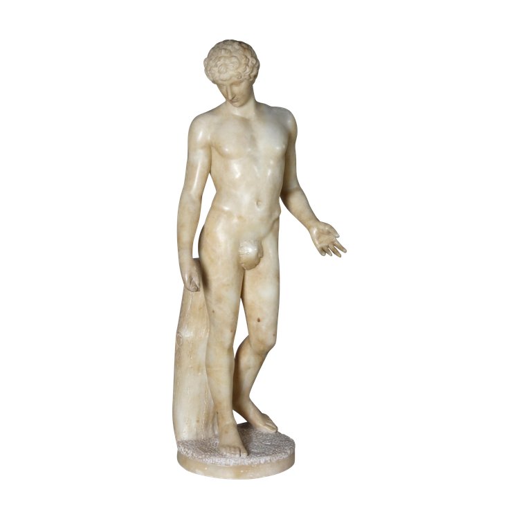 Sculpture en albâtre représentant Apollon XIXème